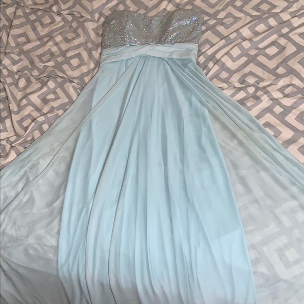 Beautiful blue prom dress